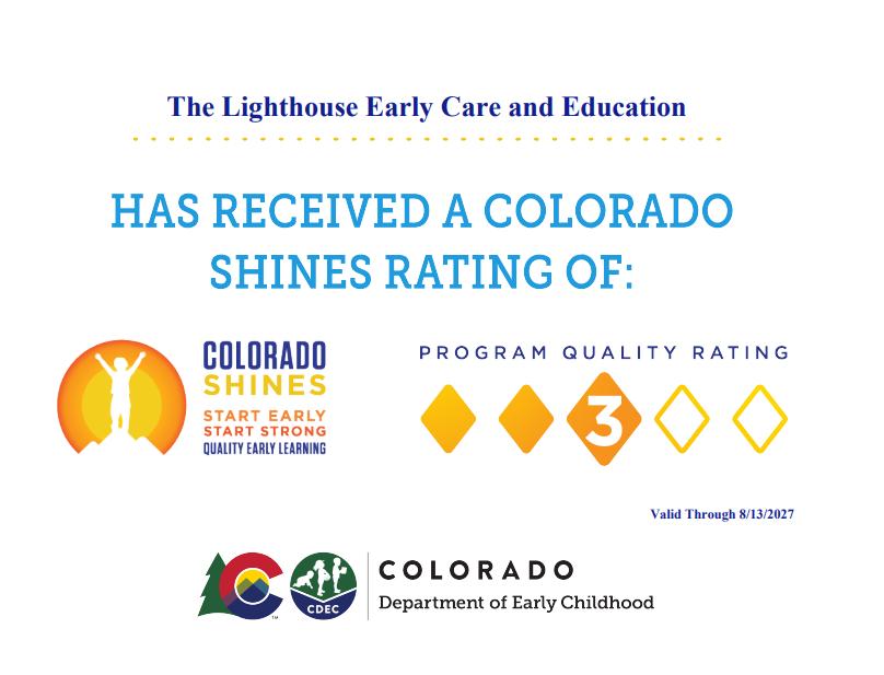 Colorado Shines Level 3 Quality Rating